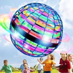 Flying Orb Ball Boomerang Spinner Kids Mini BLUE Drone Spinning UFO Boy Girl Toy Gift