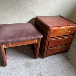 Free Side Table And Stool