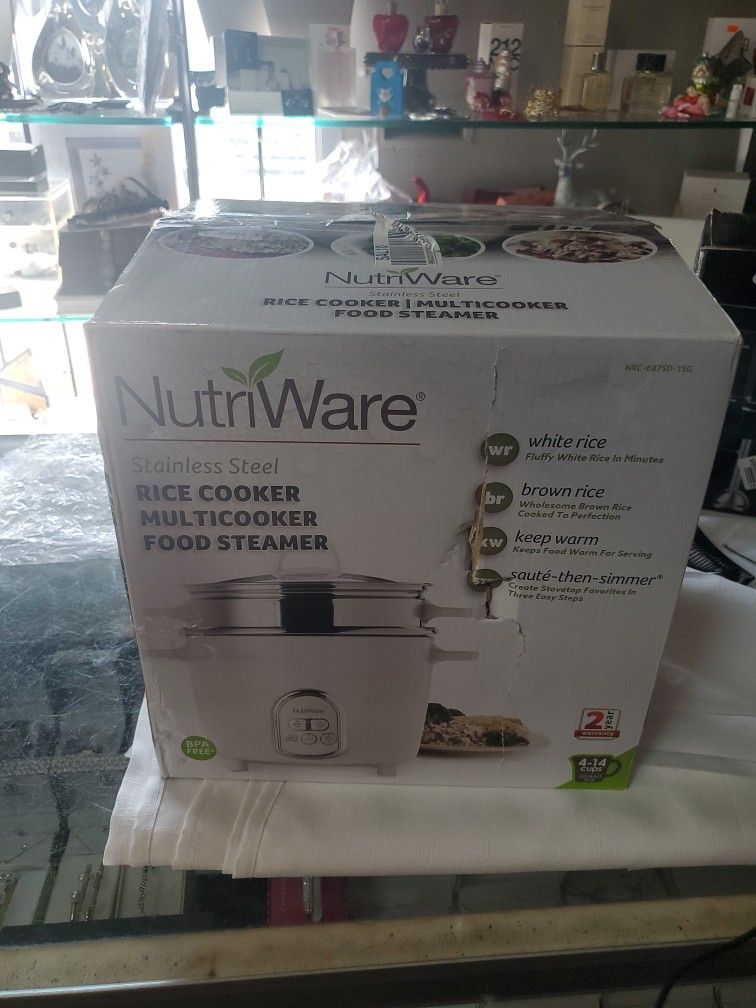 NutriWare 14-Cup (Cooked) Digital Rice Cooker & Food Steamer NEW OPEN BOX  for Sale in Grand Prairie, TX - OfferUp