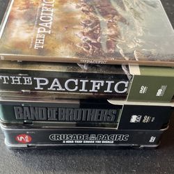HBO World War 2 Series DVD Sets - Band Of Brothers, The Pacific, Crusades In The Pacific