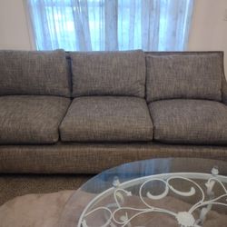 Nice Fabric Gray Couch