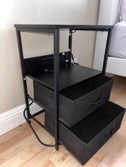 Black Night stand - LED lights