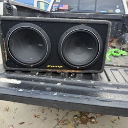 Subwoofer Kicker Box With 2 12 Inch P1 Rockford Fosgate  