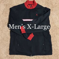 AIR JORDAN / “OG” Retro JUMPMAN Basketball Jacket Coat / Men’s X-Large XL / Brand New w/o Tags!! / Black, Red & White