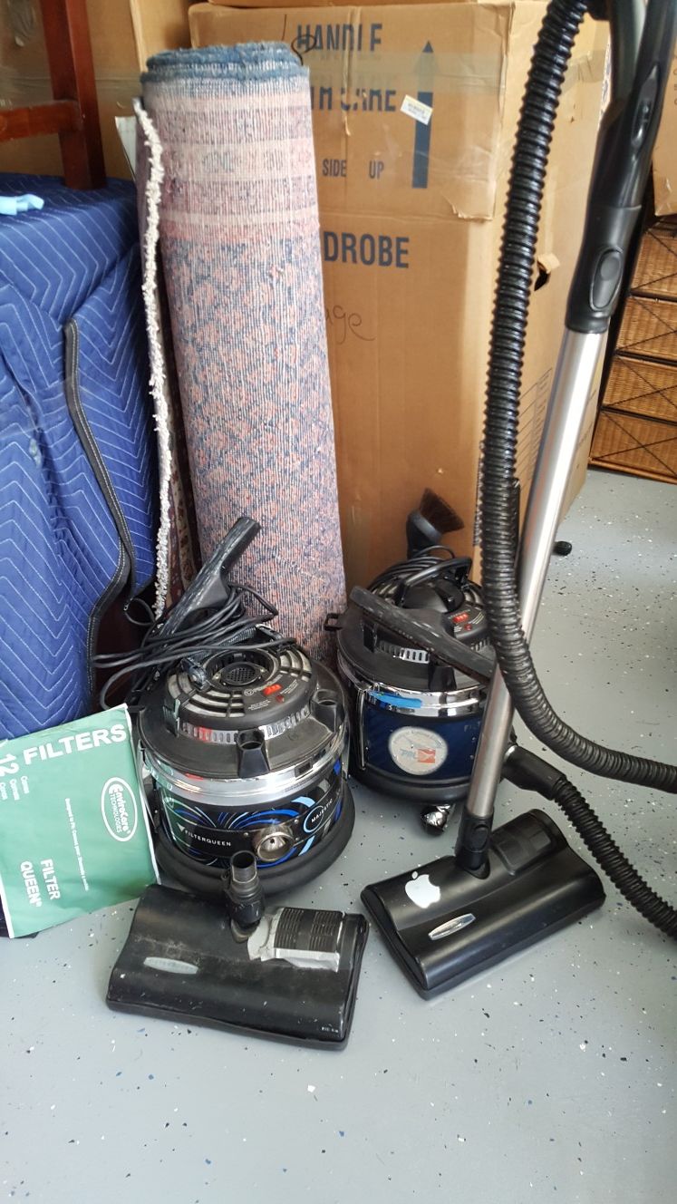 Filter Queen Majestic 360 vacuum cleaner and a spare Majestic canister