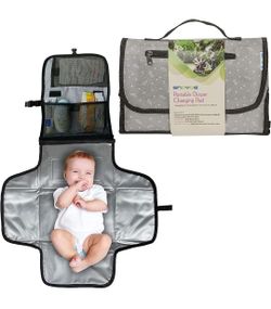 Enovoe Portable Diaper Changing Pad for Baby - Convenient, Durable, Waterproof Travel Changing Mat with Built-in Head Pillow for Your Infant NEW