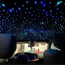 Car roof lights (starry sky)