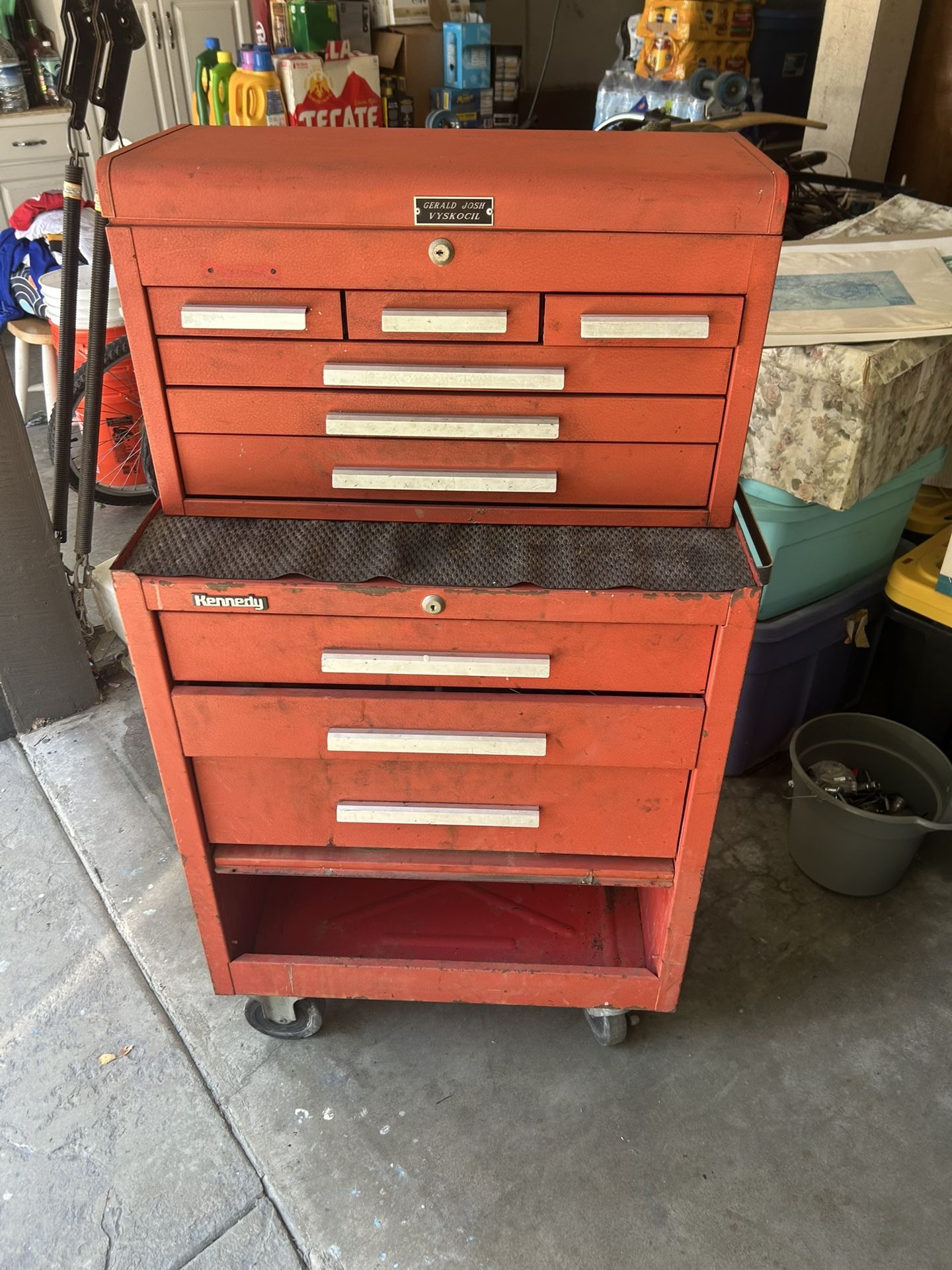 Kennedy Combo Upper And Lower Rolling Tool Chest With Tools