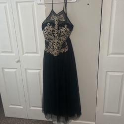 Black And Gold Formal Dress