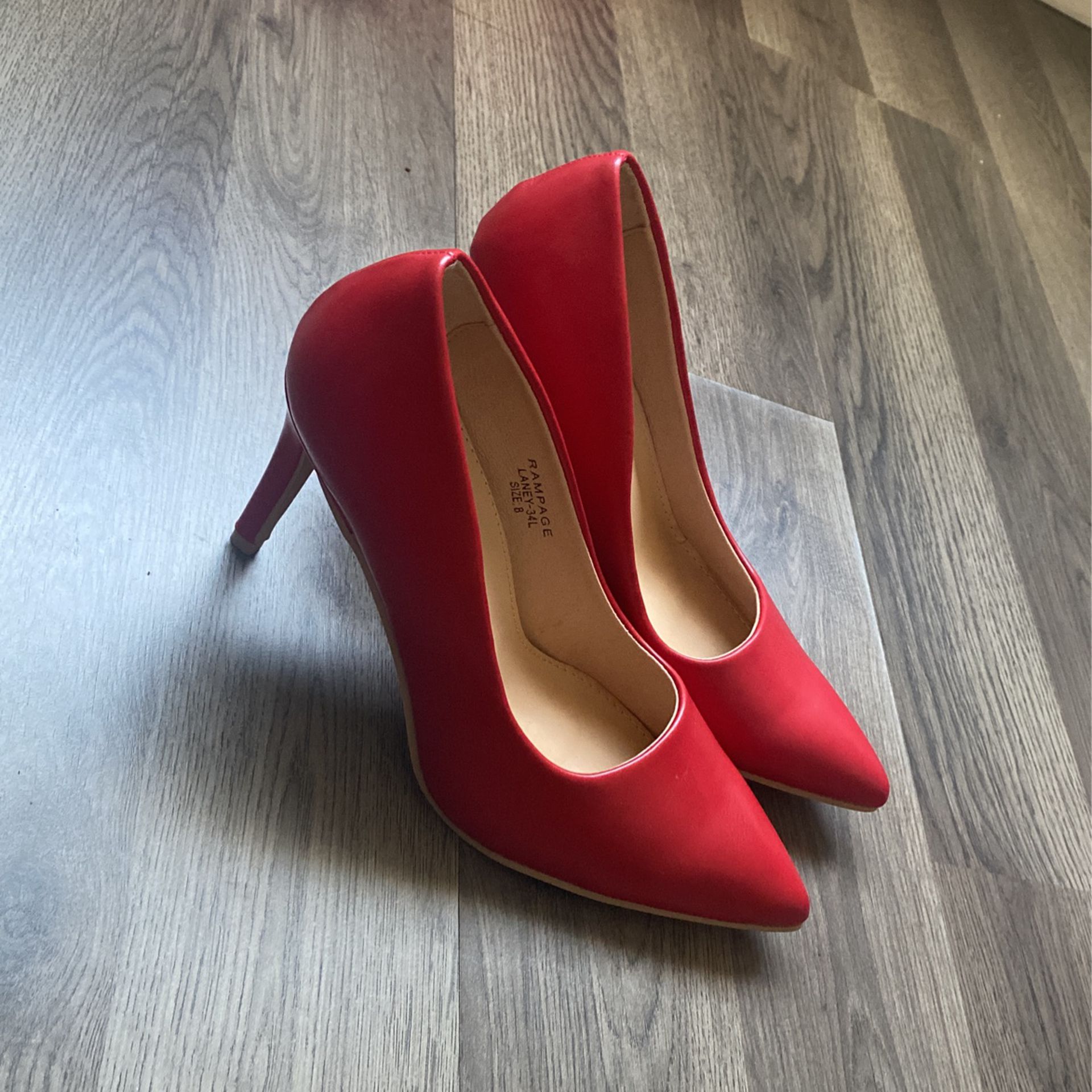 Red Pointy Heels