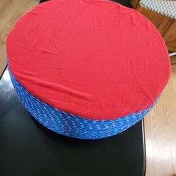 Red, White And Blue Ottoman 