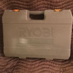 A Vintage RYOBI Hard Plastic Carrier Case 14.4 Volt For Drill Flashlight Charger And Battery $20.00