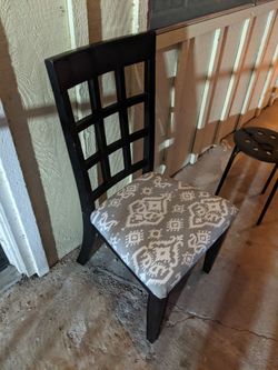 Wooden Chair Modern with Fabric Cushion Seat