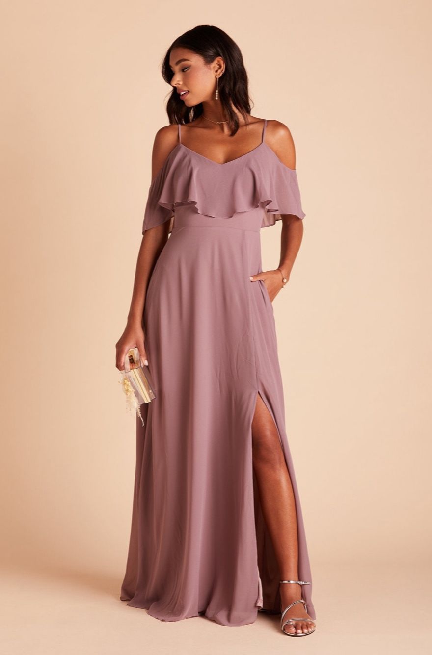 Mauve Bridesmaids Dress Size Extra Large