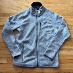 Patagonia Fleece Men’s Better Sweater Full-Zip Jacket – Gray, Size Large