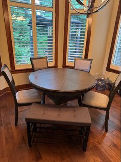 Langwest Dining Table and 4 Chairs