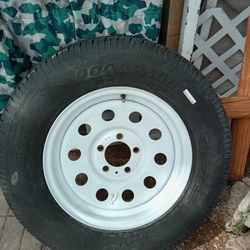 15 Inch Trailer Tire And Rim Both New