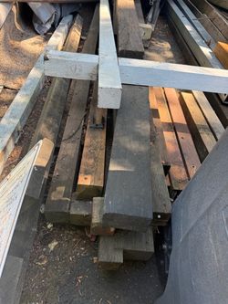 Pressure treated, miscellaneous size lumber
