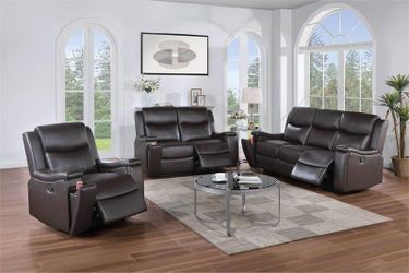 2 Piece Recliner Sofa & Recliner Loveseat-$695.00 – Espresso Color