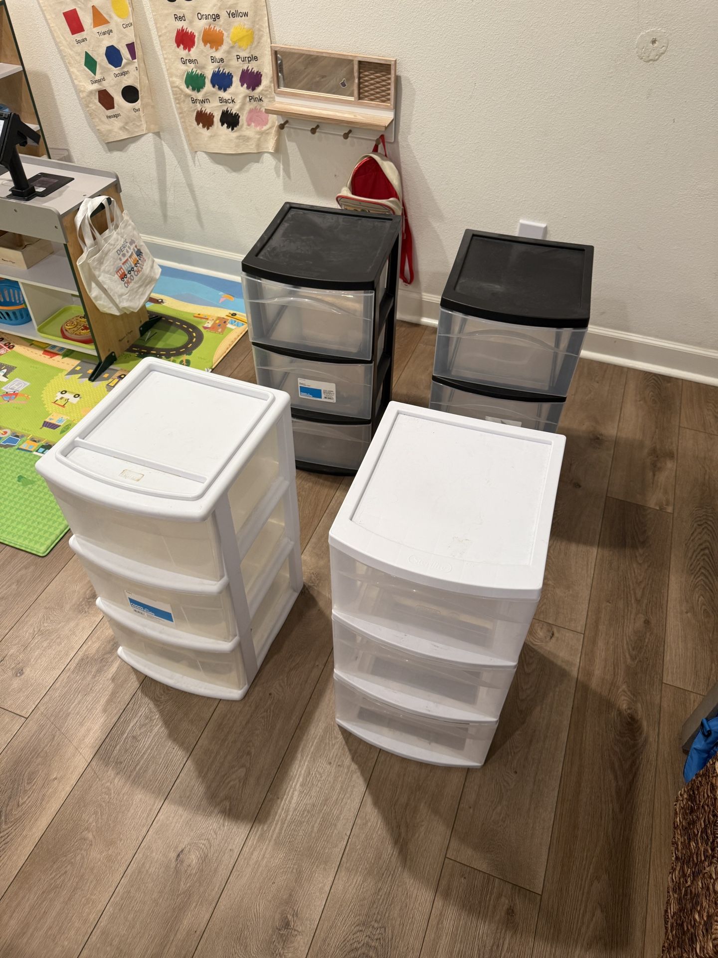 3 Drawer Plastic Storage