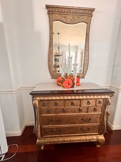 Dresser with mirror