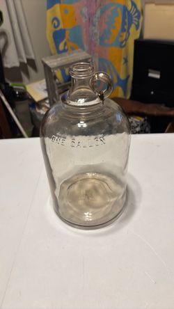 Vintage clear glass jug