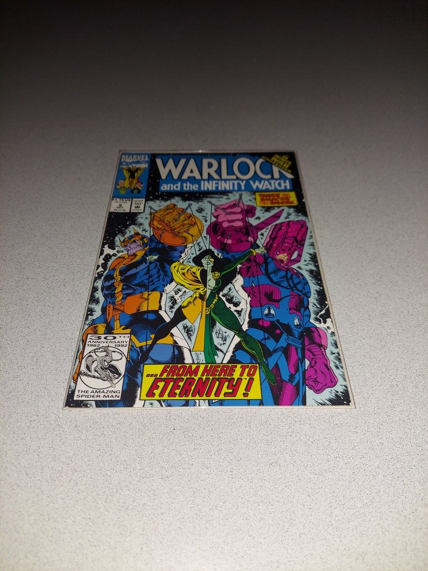 1992 WARLOCK AND THE INFINITY WATCH #9 COMIC BAGGED AND BOARDED