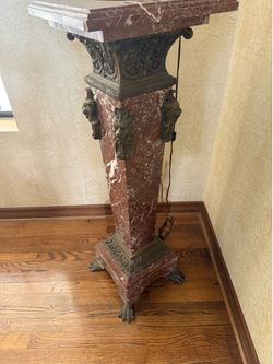 French Louis XV marble pedestal