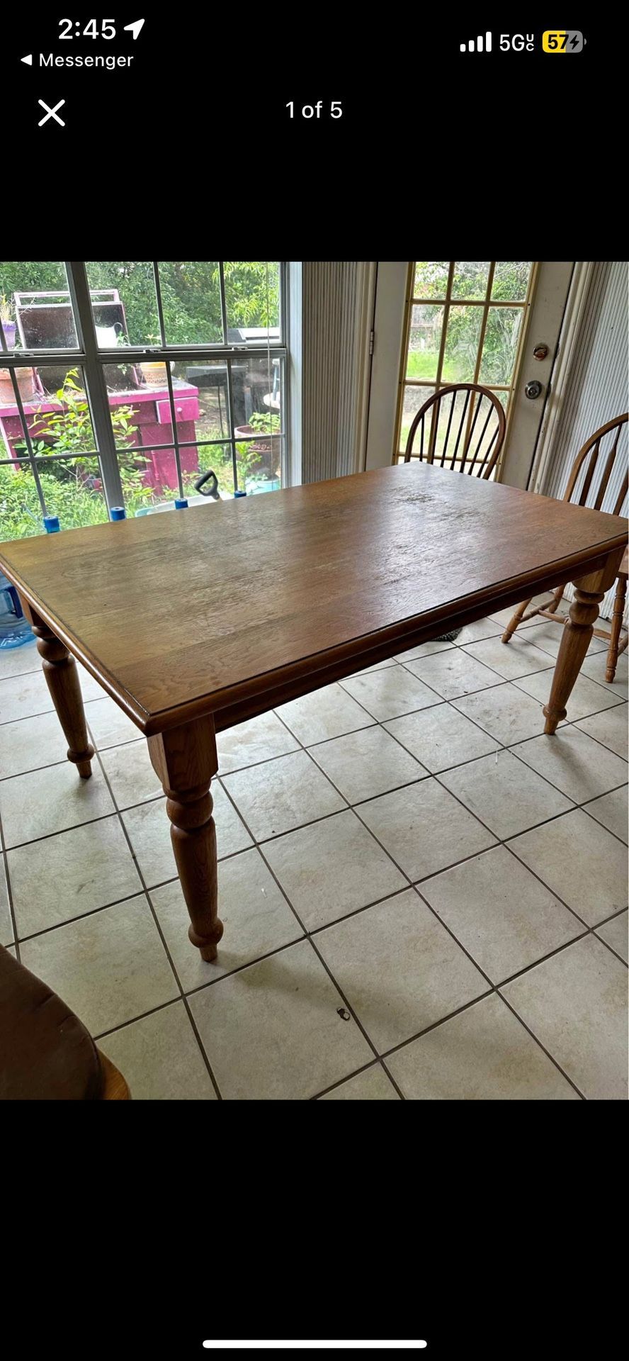 Project Farmhouse Dining Table and Chairs