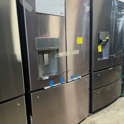 ❄️ NEW GE - 27.7 Cu. Ft. French Door Refrigerator - Stainless Steel Model GFE28GYNFS