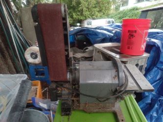 Belt Sander with Electric Motor