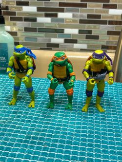 TMNT Mutant Mayhem action figures: Leonardo, Michelangelo, & Donatello  4.6”