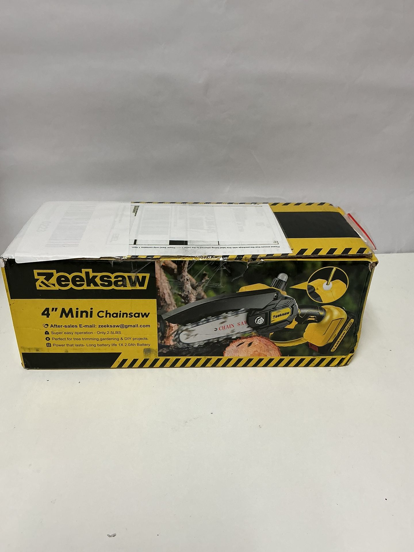 Mini Chain saw Cordless 8 inch Auto Oiler, Automatic Chain Tension, 21V MAX*
