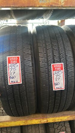 Pair of 245/75/17 Michelin LTX M/S 2