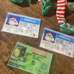 Santa Official License & Grinch 