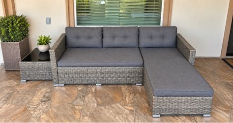 New Sectional patio with table