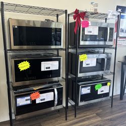 Never Used Microwaves 1-Year Warranty