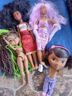 Moana disney princess barbie dolls all for $5