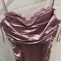 Satin Dress Mauve