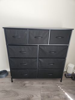 9 drawer fabric dresser