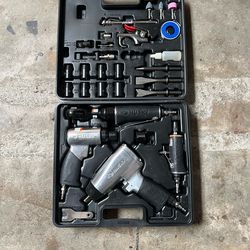 Husky Air Tool Kit – Impact Wrench, Ratchet, Air Hammer + Accessories (Complete Set)