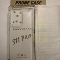 Samsung Galaxy S11 Plus Clear Case & Tempered Glass Screen Protector - New!
