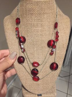 Collar with red stones $5