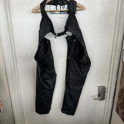 Women's Eagle Leather Motorcycle Chaps - Size Medium