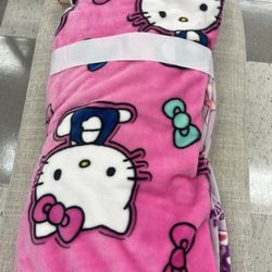 2 Brand New Hello Kitty Blanket 