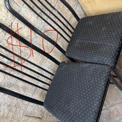 Paired Metal Chairs 