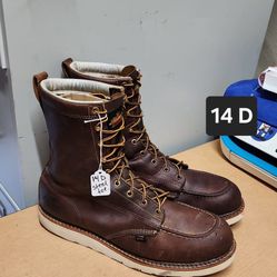 Thorogood Work Boot Size 14 D STEEL MOC TOE 