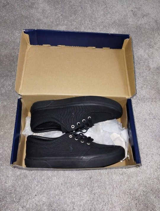 *LIKE NEW* RALPH LAUREN FAXON X LOW CANVAS SHOES Size 7.5D