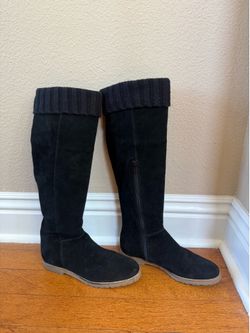 Corso Como black tall suede boots 7.5