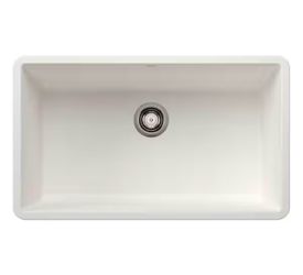Blanco 440150 Precis White Silgranit Undermount Super Single Bowl (READ)